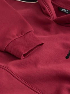 Rood - Hoodie met kleurblokken (3 - 16 jr)