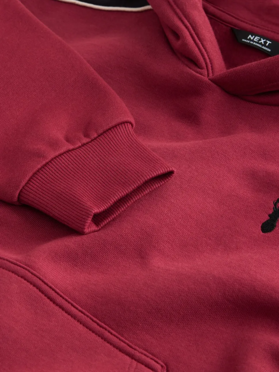 Rood - Hoodie met kleurblokken (3 - 16 jr)