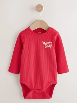 Rood - Kerstmis Baby Bodysuit