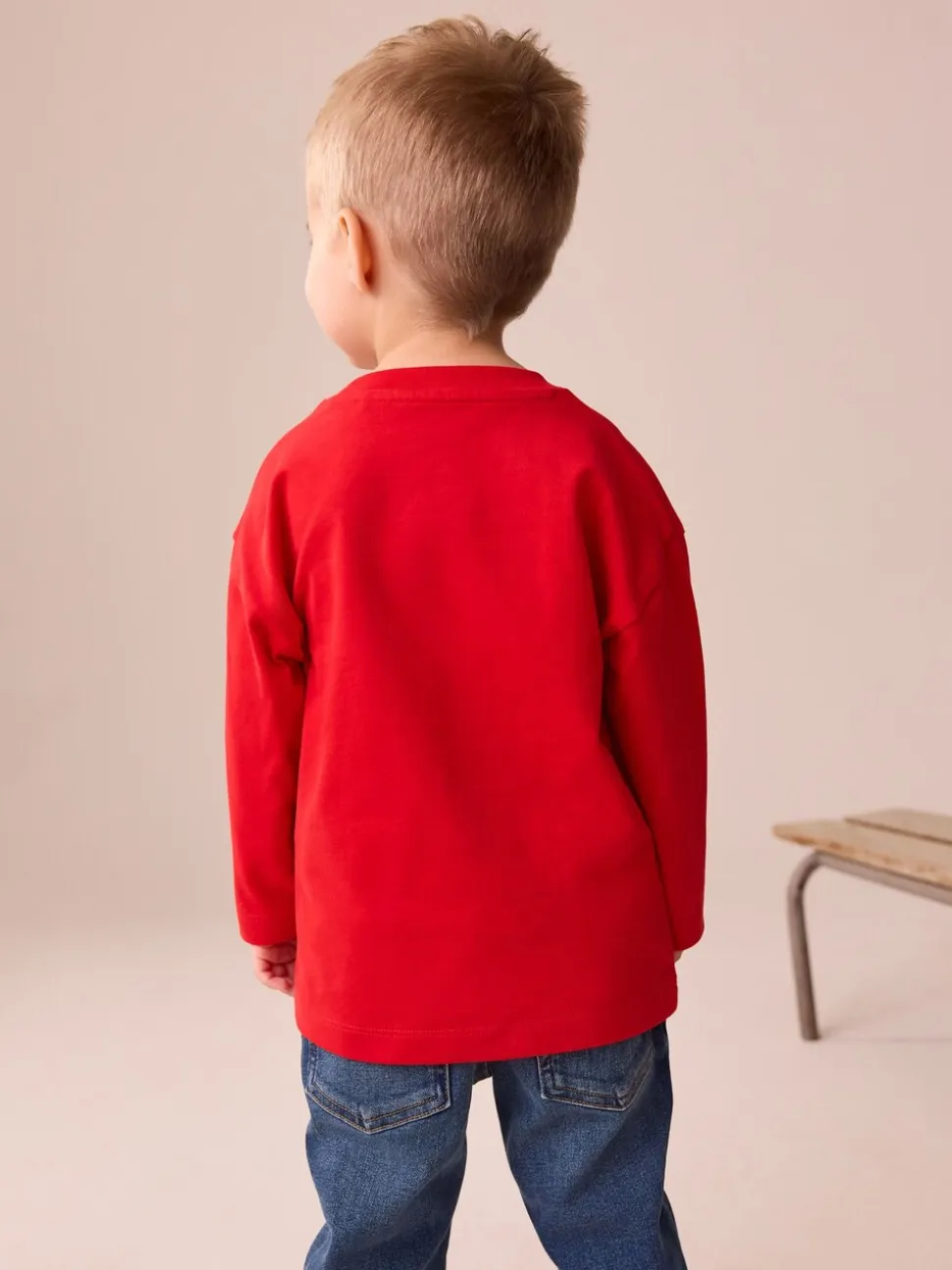 Rood - Marvel T-shirt met lange mouwen (6mnd-8jr)