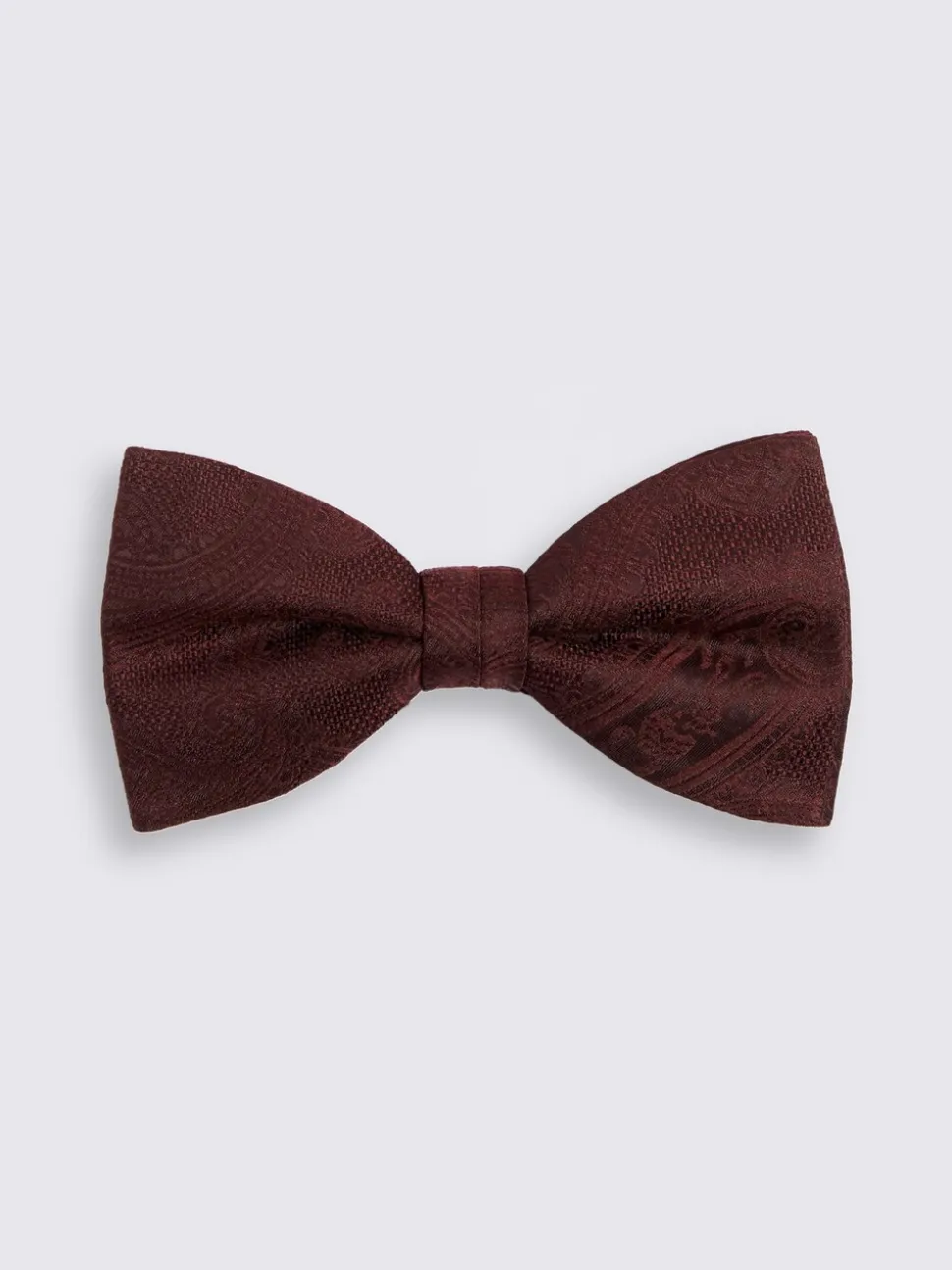 Rood - MOSS Silk Paisley Ready Bow Tie
