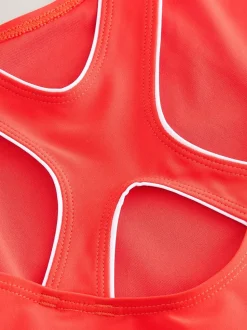 Rood - Racerback Swimsuit (3-16yrs)