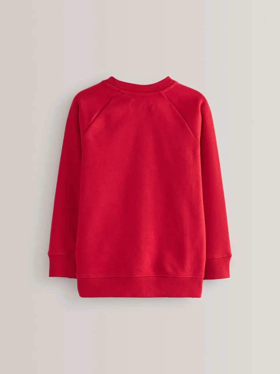 Rood - Schoolsweater met ronde hals (3-17jr)