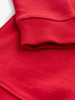 Rood - Schoolsweater met ronde hals (3-17jr)