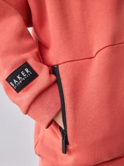 Rood - set van Baker by Ted Baker sweatshirt en cargojoggingbroek