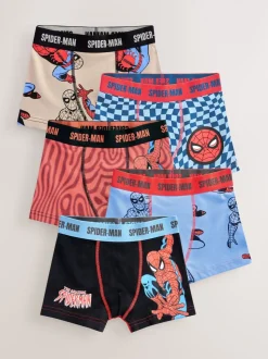 Rood - Spiderman Trunks verpakking van 5 (1.5-10jr)