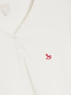 Rood - The Little Tailor kerstpyjama voor heren met rendier en fairisle-patroon