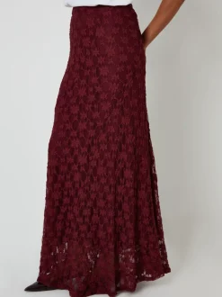 Rood - Threadbare Pull On Lace Maxi Skirt