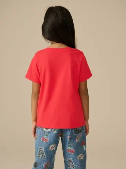Rood - T-shirt (3-16 jr)