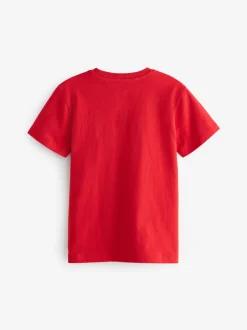 Rood - T-shirt met korte mouwen (3-16jr)