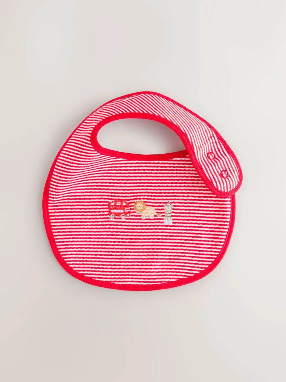 Rood - Verpakking met 3 babyslabbetjes