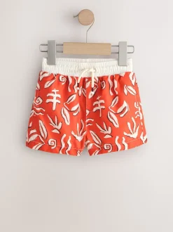 Rood - Zwemshort met print (3 mnd-7 jr)