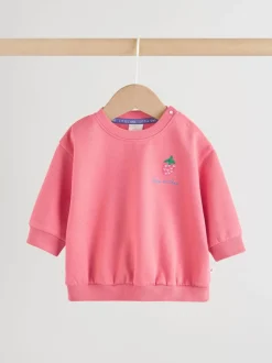 Rood aardbei - Baby Sweatshirt and Leggings 2 Piece Set (0mths-2yrs)