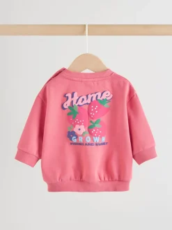 Rood aardbei - Baby Sweatshirt and Leggings 2 Piece Set (0mths-2yrs)