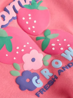 Rood aardbei - Baby Sweatshirt and Leggings 2 Piece Set (0mths-2yrs)
