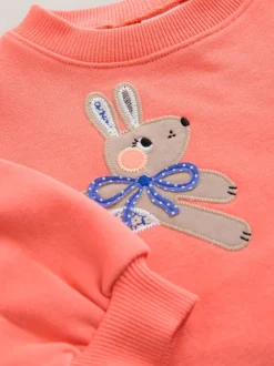 Rood figuurtjes - Relaxte sweaterjurk (3mnd-7jr)