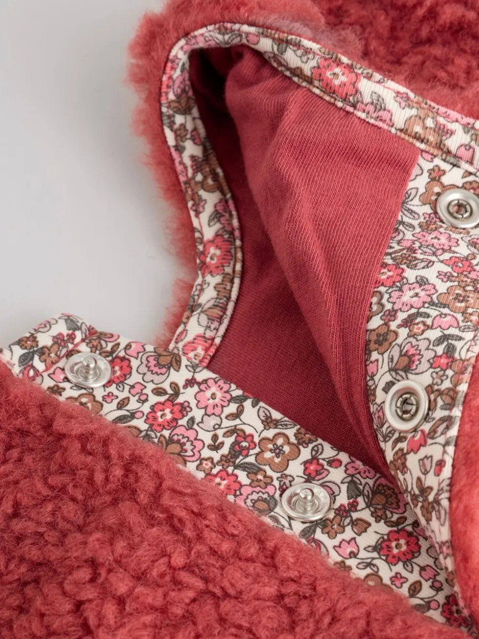 Rood gebloemd - 2 -delige Set van Fleece Tops en Leggings voor Baby''s (0mnd-2jr)
