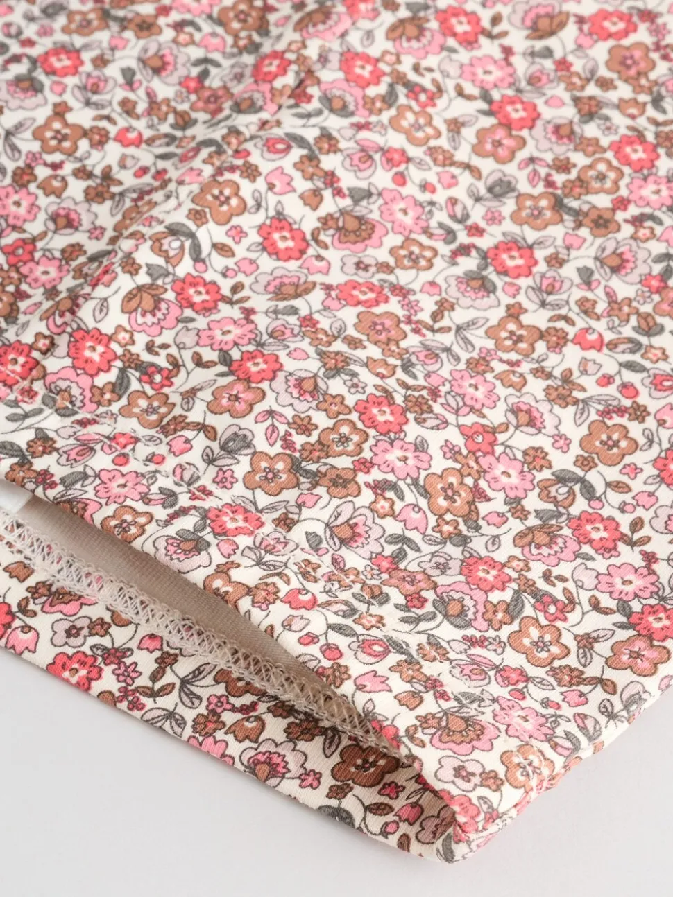 Rood gebloemd - 2 -delige Set van Fleece Tops en Leggings voor Baby''s (0mnd-2jr)