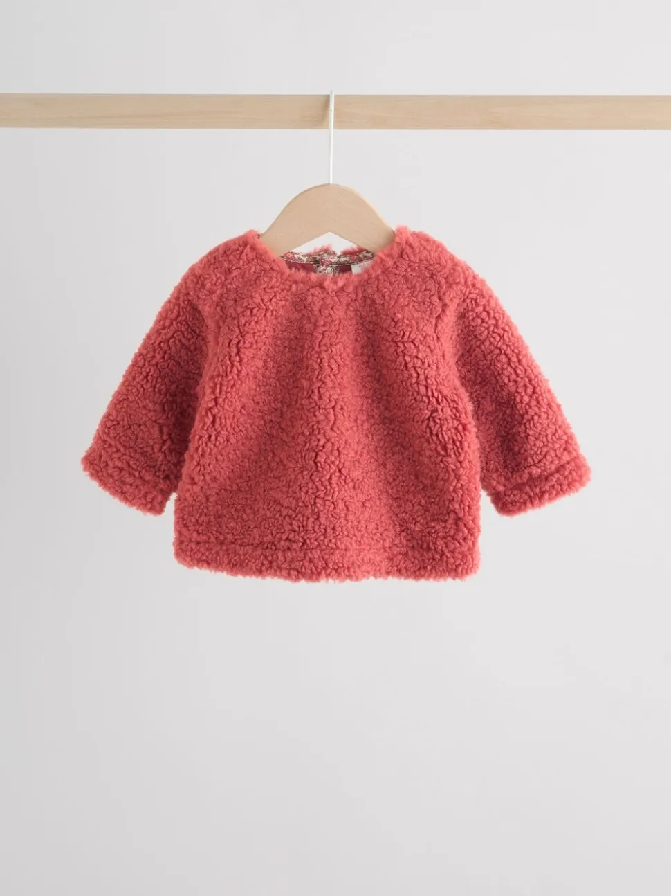 Rood gebloemd - 2 -delige Set van Fleece Tops en Leggings voor Baby''s (0mnd-2jr)