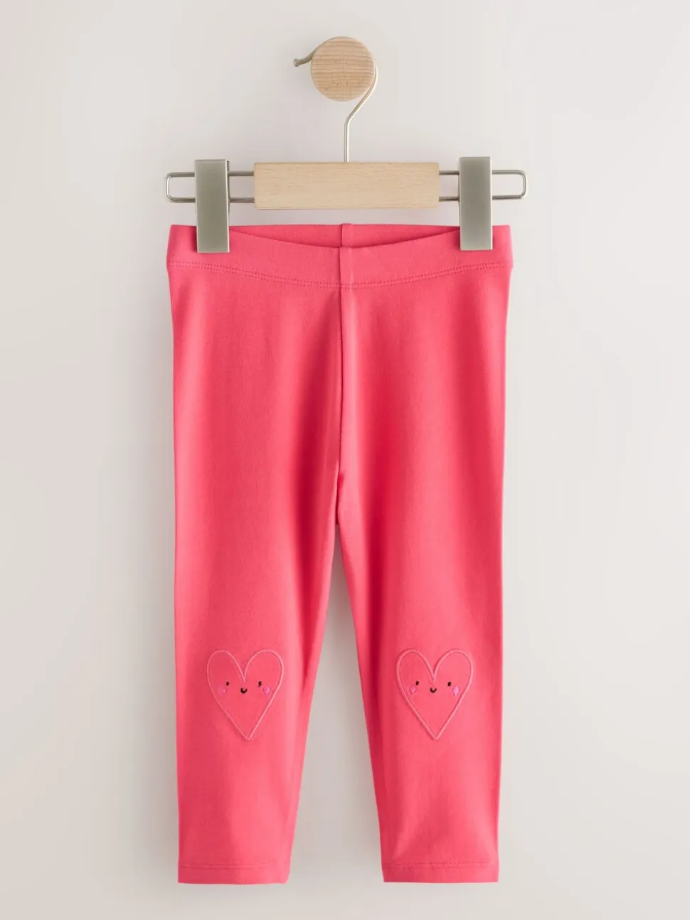 Rood met hartjesprint - Versierde leggings (3 mnd-7 jr)