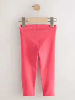 Rood met hartjesprint - Versierde leggings (3 mnd-7 jr)