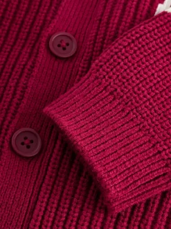 Rood varsity - Vest met figuurtjes (3mnd-7jr)