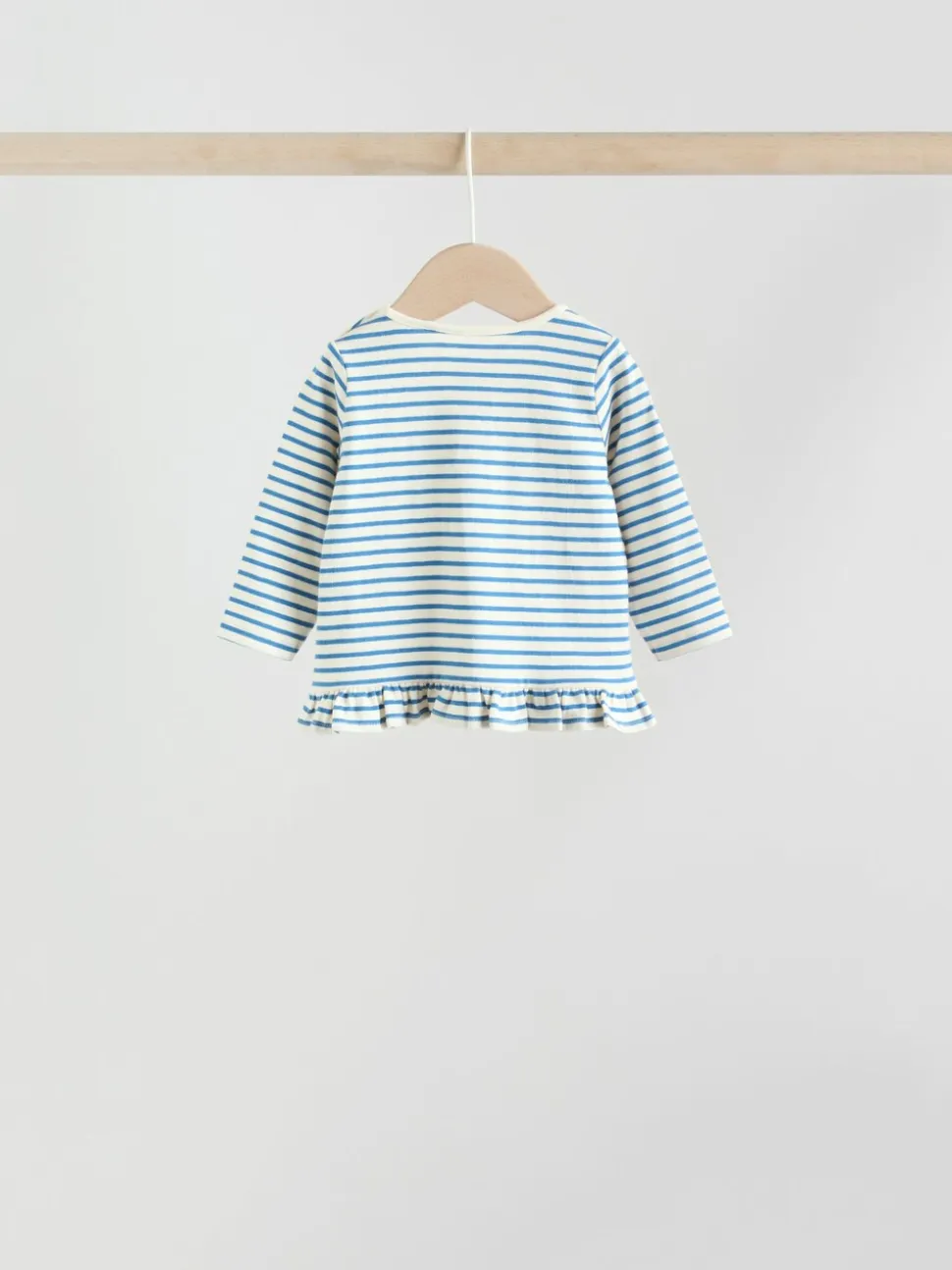 Rood/blauw/crème - 6 -delige set van top met lange mouwen en leggings (0mnd -3jr)