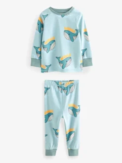 Rood/blauw/neutraal dierenprint - Verpakking van 3 knusse pyjama's (9 mnd-10 jr)