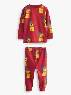 Rood/blauw/neutraal dierenprint - Verpakking van 3 knusse pyjama's (9 mnd-10 jr)