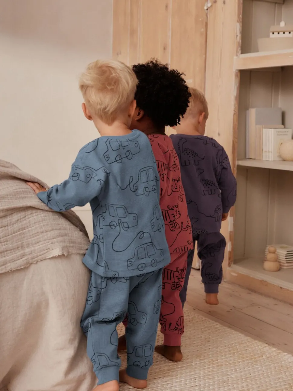 Rood/blauw/paars - Oversized fit Pyjamas 3 Pack (9mths-10yrs)