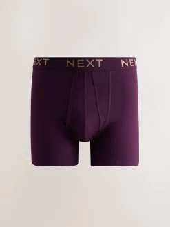 Rood/Blauw/Paars Rijk - Verpakking van 5 - Boxershorts met A-voorkant