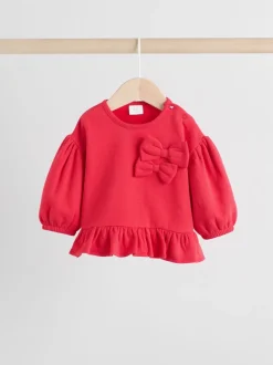 Rood/crèmekleurig - Baby Strik Sweater en Leggings Set 2 Pieces (0mnd-2jr)