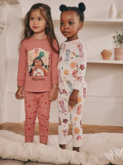 Rood/ecru - Moana Snuggle Pyjamas 2 Pack (9mths-10yrs)