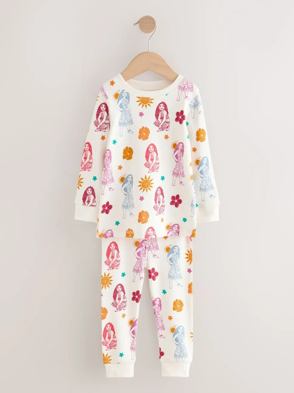 Rood/ecru - Moana Snuggle Pyjamas 2 Pack (9mths-10yrs)