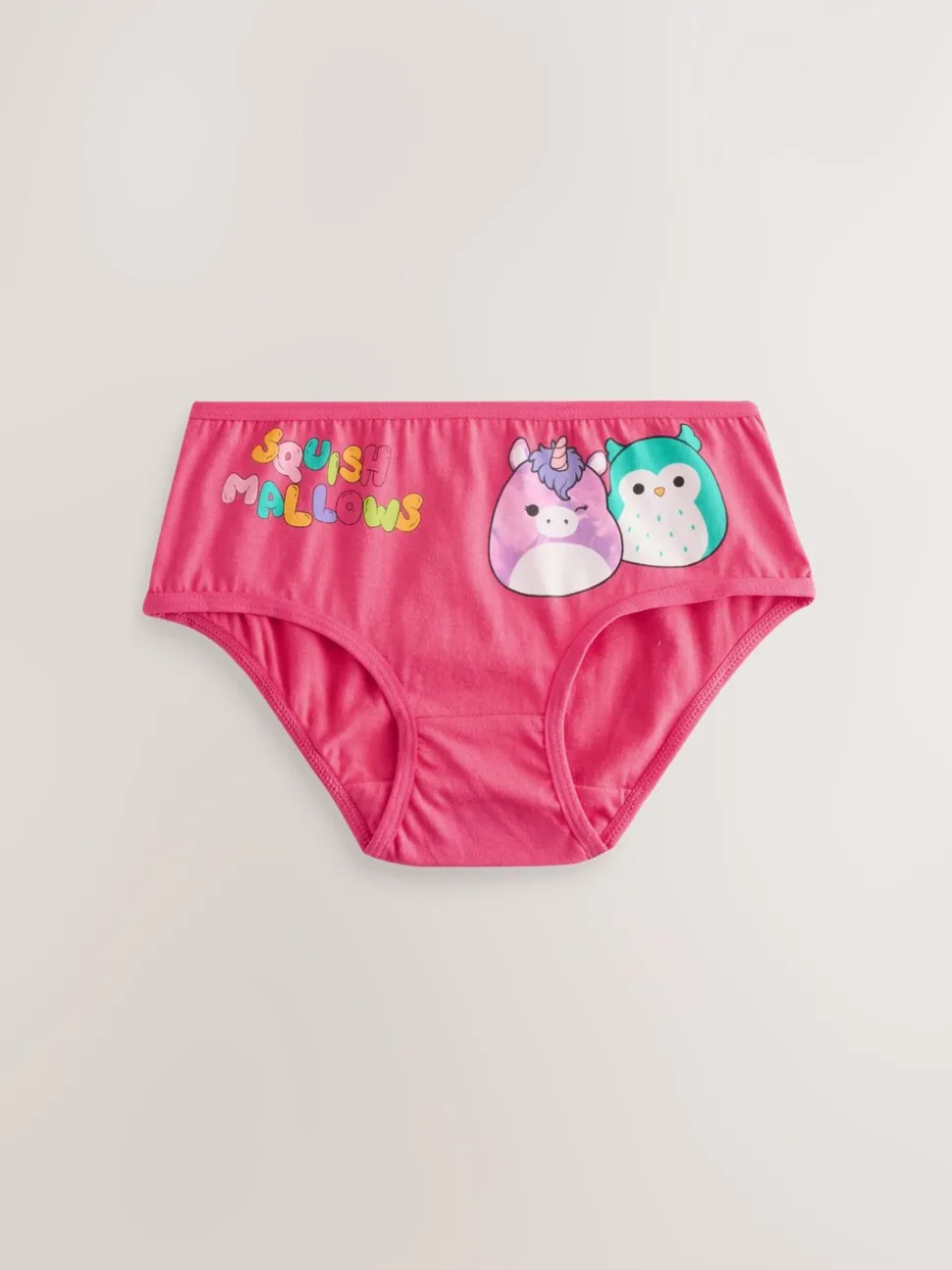 Rood/groen - 100% katoenen Squishmallow Onderbroeken set van 5 (5-14jr)