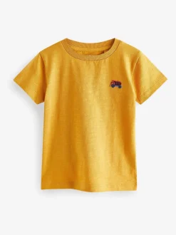 Rood/groen - Set van 5 T-shirts met korte mouwen (3mnd-7jr)