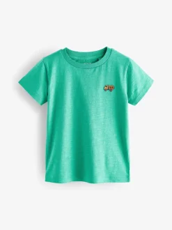 Rood/groen - Set van 5 T-shirts met korte mouwen (3mnd-7jr)