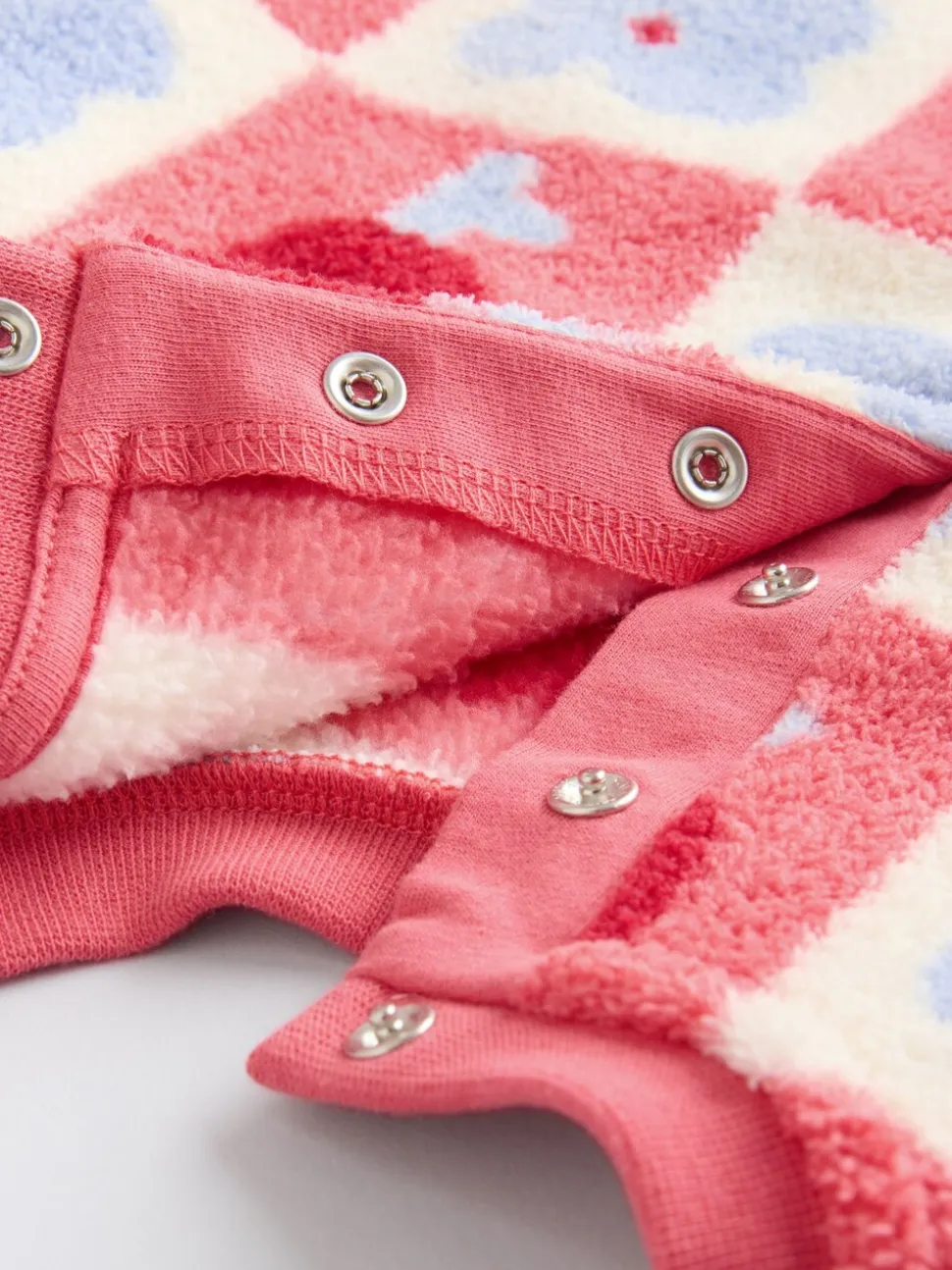 Rood/paars geruit - 2 -delige Set van Fleece Tops en Leggings voor Baby''s (0mnd-2jr)