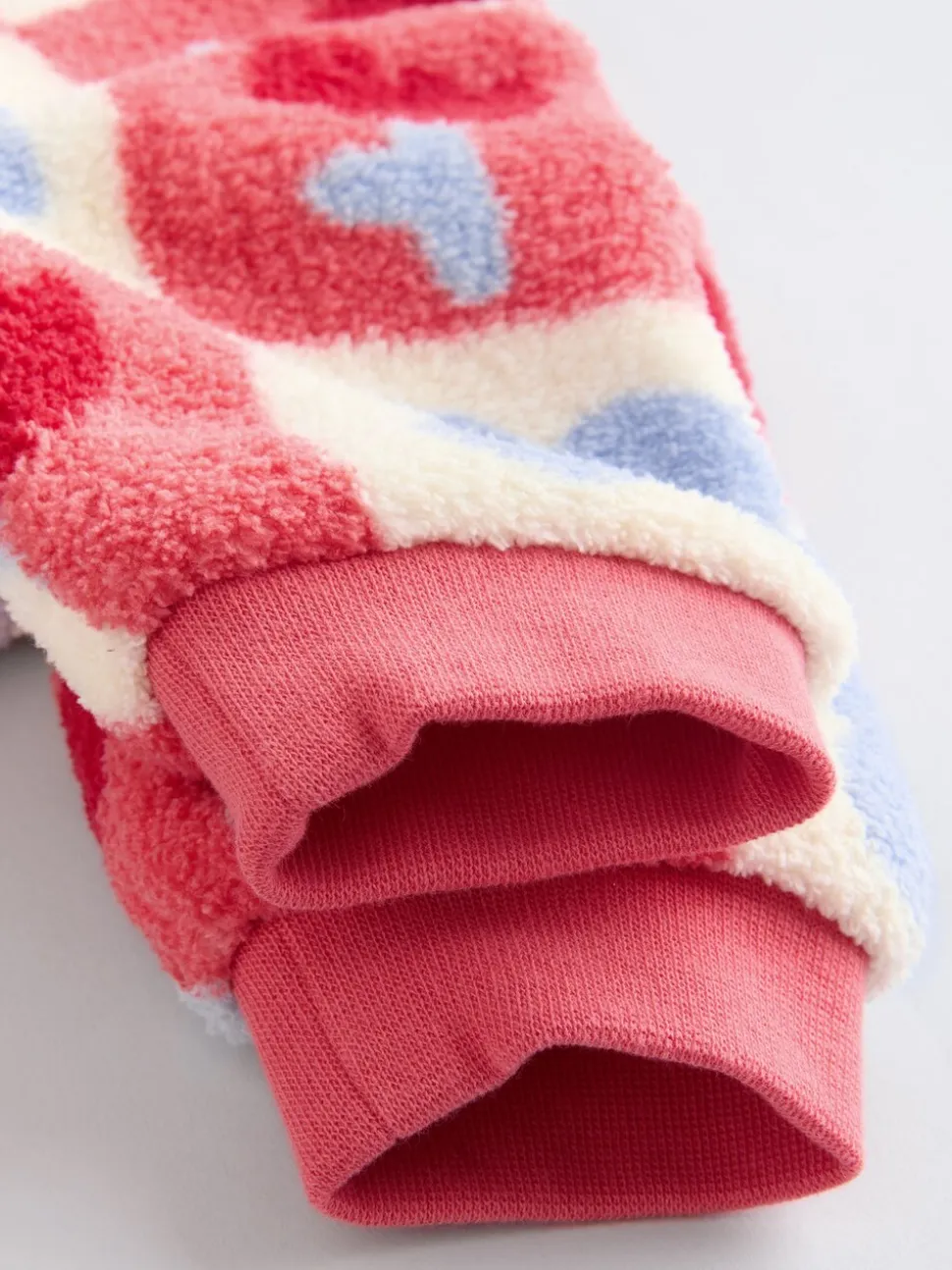 Rood/paars geruit - 2 -delige Set van Fleece Tops en Leggings voor Baby''s (0mnd-2jr)
