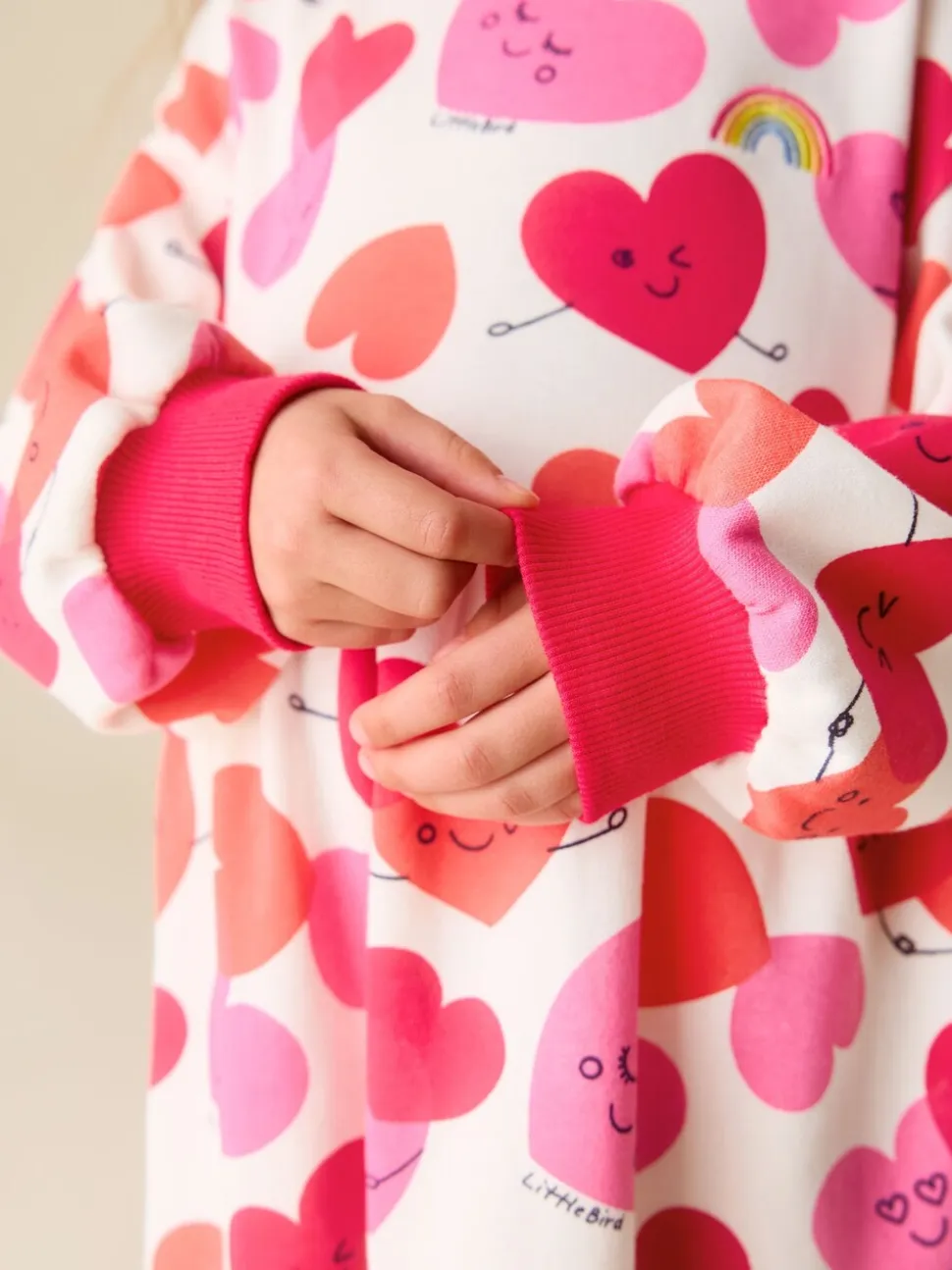 Rood/roze - Little Bird by Jools Oliver Skater Sweatjurk