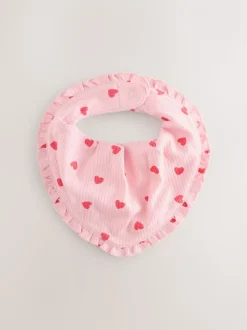 Rood/roze - Verpakking met 3 babyslabbetjes