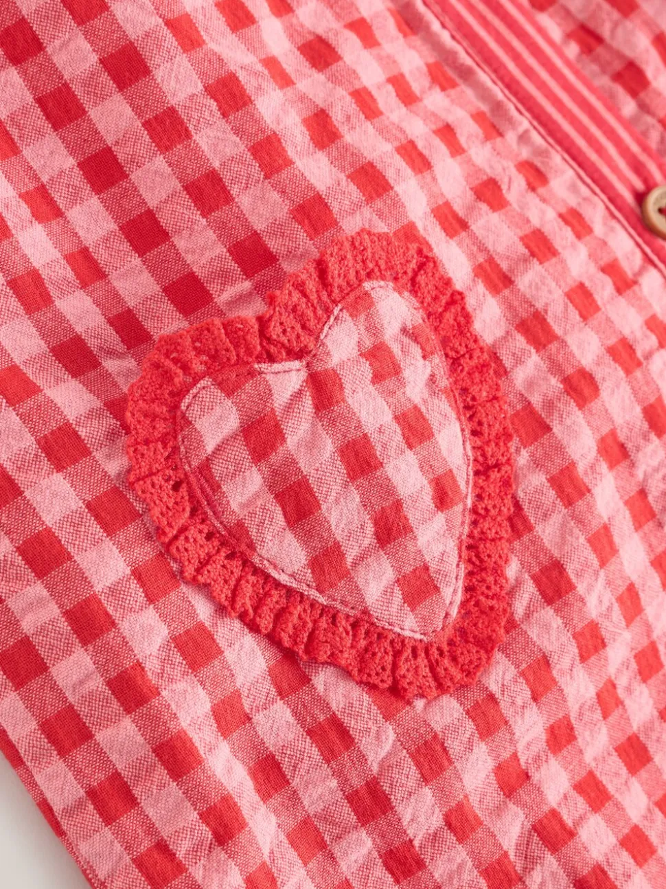 Rood/roze geruit - Baby tuinbroek en bodysuit 2 -delige set (0mnd -2jr)