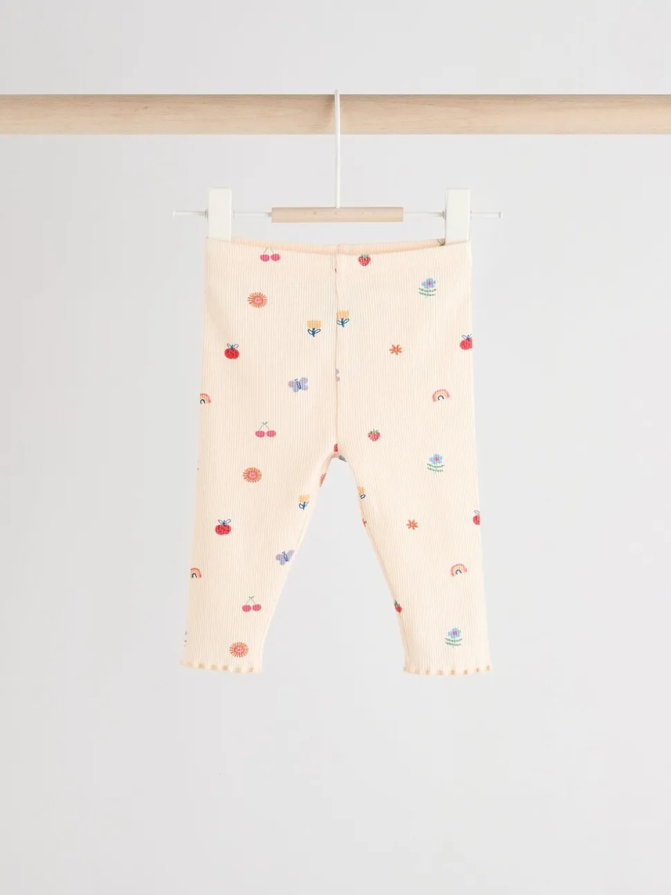 Roomkleurig met vrolijke figuurtjes - 2 -delige babyset van top en legging (0mnd -2jr)