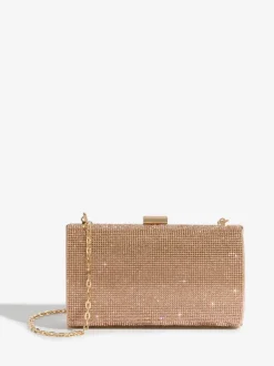 Roségoudkleurig - Lipsy Embellished Box Clutch Bag