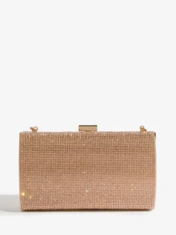 Roségoudkleurig - Lipsy Embellished Box Clutch Bag