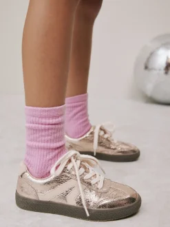 Roségoudkleurig - Retro sneakers