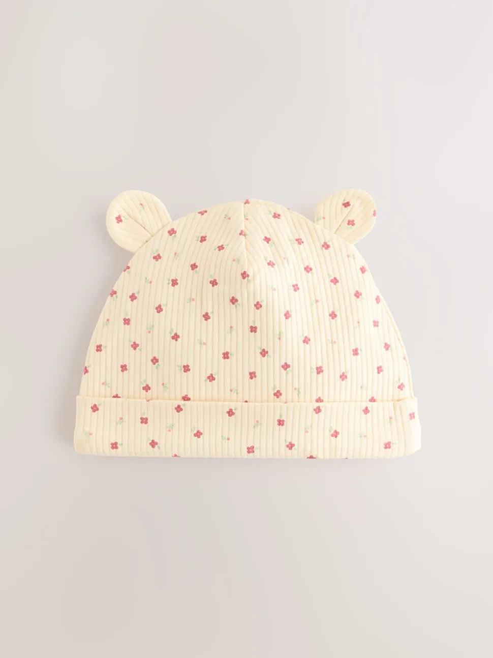 Roze - 4 -delige Baby Muts en Slabbetjes Set (0-18mnd)