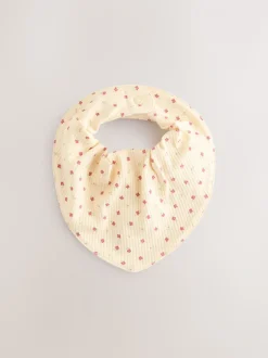 Roze - 4 -delige Baby Muts en Slabbetjes Set (0-18mnd)