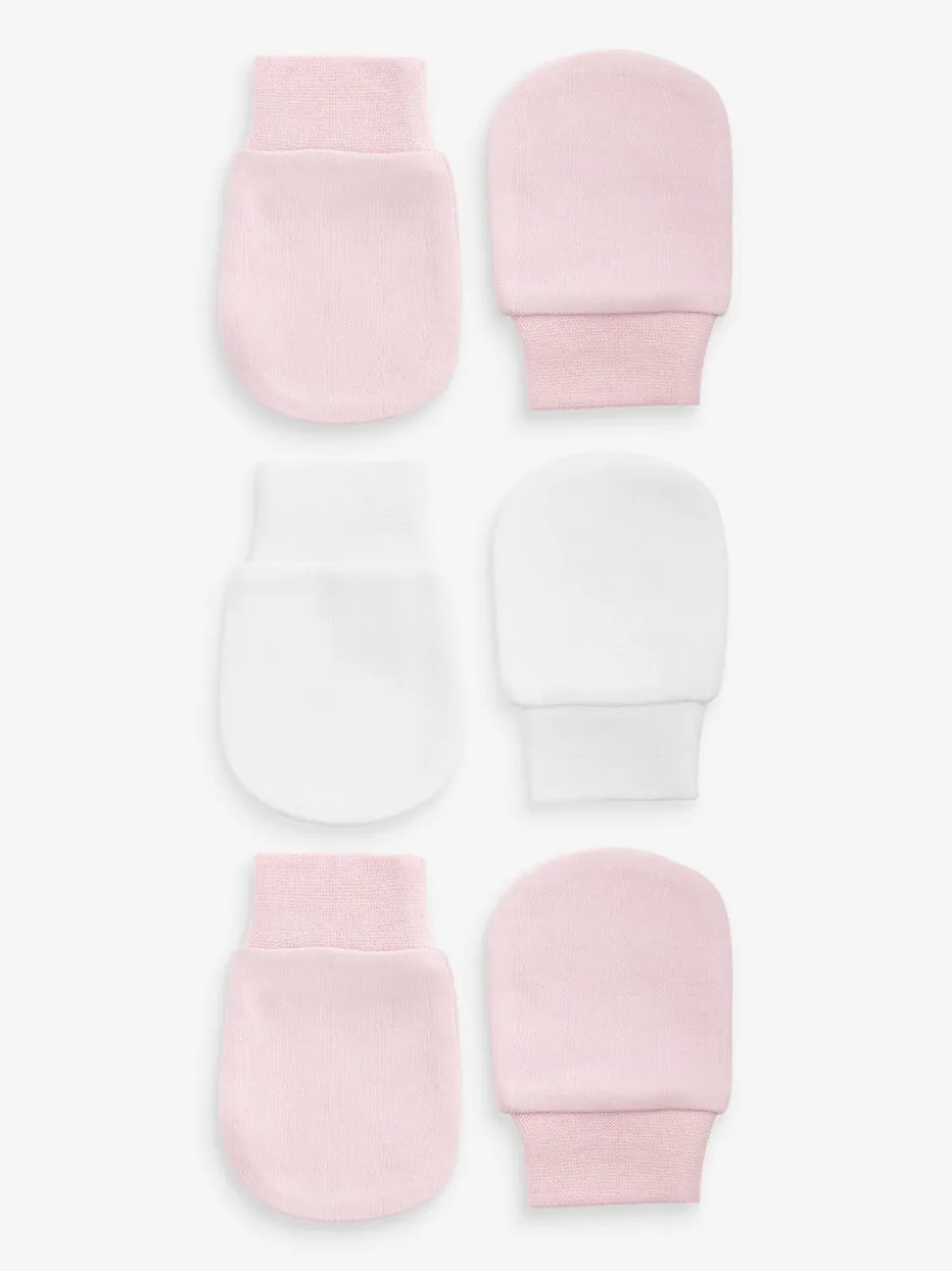 Roze - 3 Paar antikrabwantjes voor baby's
