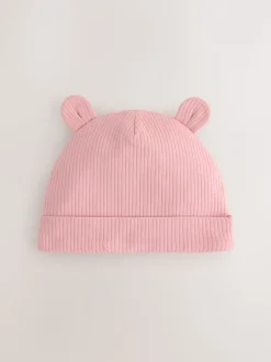 Roze - 3 Pack Baby Mutsjes (0-18mnd)
